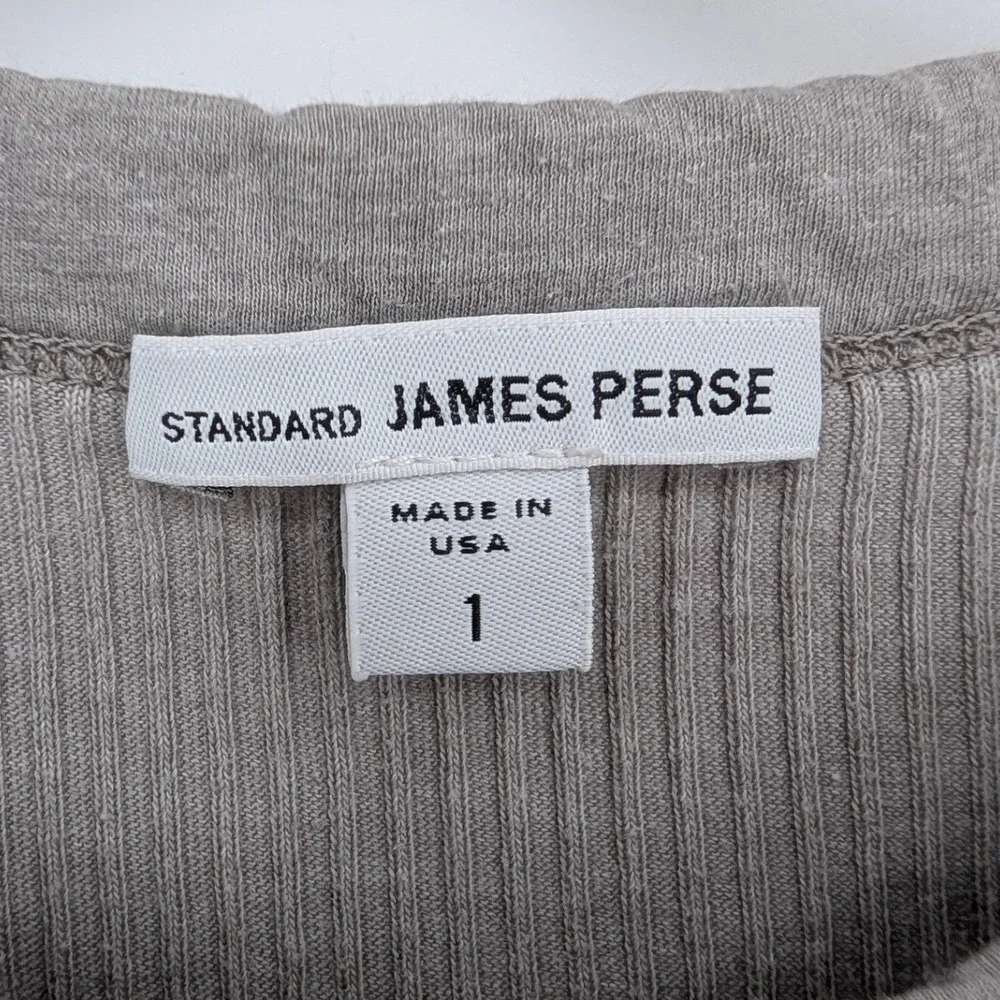 Standard James Perse Ribbed Bodycon Tank Dress Gray 1 Small Minimalist Lounge - Picture 4 of 11
